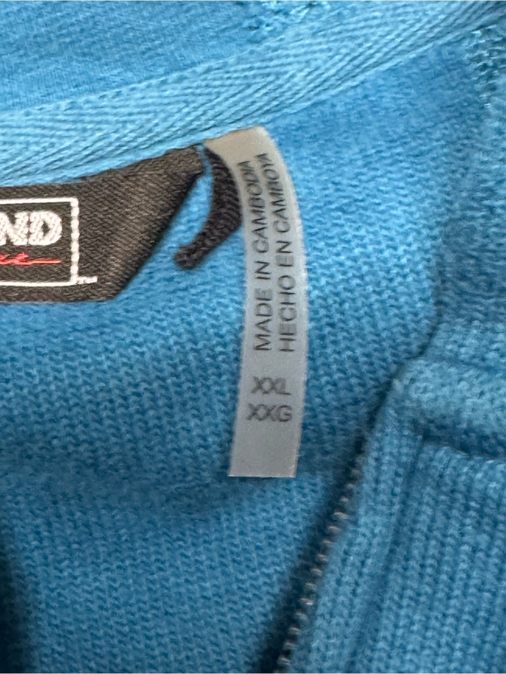 Kirkland Signature Women’s XXL Blue Full Zip Hoodie Sweatshirt - Picture 6 of 13